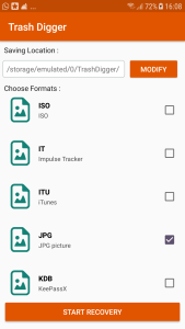 اسکرین شات 1 برنامه TrashDigger : Files Recovery