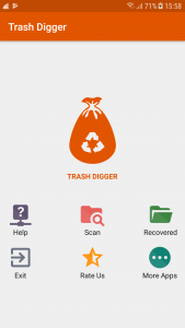 اسکرین شات 2 برنامه TrashDigger : Files Recovery