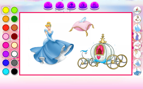 اسکرین شات 4 بازی ‏نقاشی با سیندرلا