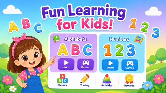 اسکرین شات 1 برنامه Kindergarten kid Learning Game