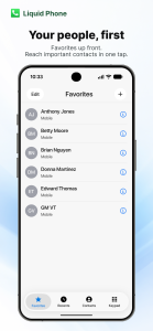 اسکرین شات 5 برنامه Liquid Phone - iCall Dialer