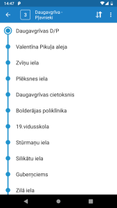 اسکرین شات 2 برنامه Riga Transport - timetables