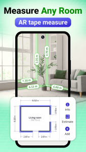 اسکرین شات 3 برنامه AR Floor Plan 3D: Tape Measure
