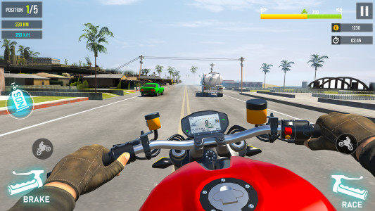 اسکرین شات 2 بازی Moto Traffic Bike Racing Games