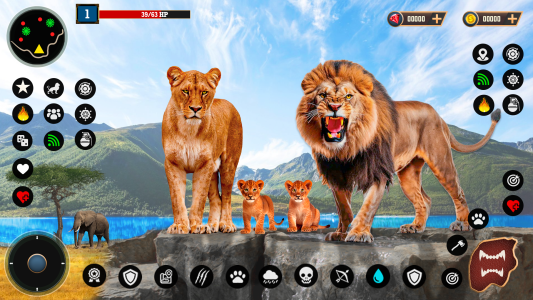 اسکرین شات 3 بازی Lion Simulator Animal Games 3d