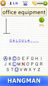 اسکرین شات 1 بازی Hangman - Word Game