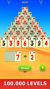 اسکرین شات 4 بازی Pyramid Solitaire Mobile