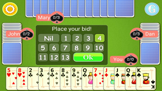 اسکرین شات 4 بازی Spades Mobile