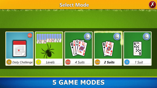 اسکرین شات 2 بازی Spider Solitaire Mobile