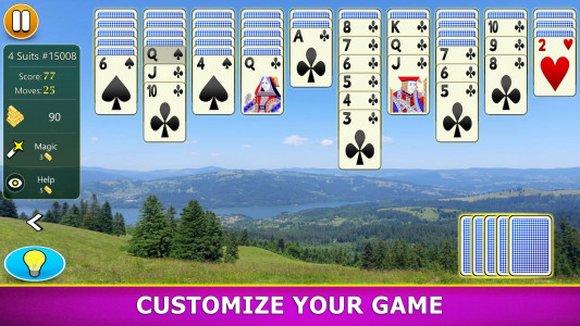 اسکرین شات 3 بازی Spider Solitaire Mobile