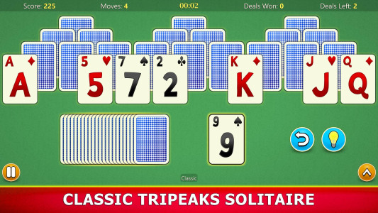 اسکرین شات 1 بازی TriPeaks Solitaire Mobile