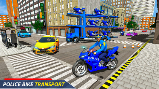 اسکرین شات 3 بازی NY Police Bike Transport Truck