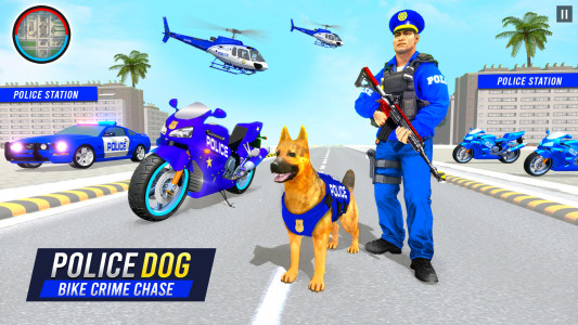 اسکرین شات 1 بازی Police Dog Crime Bike Chase