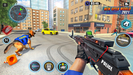 اسکرین شات 2 برنامه US Police Dog Bank Crime Chase