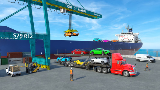 اسکرین شات 1 بازی Cars Transporter Truck Games