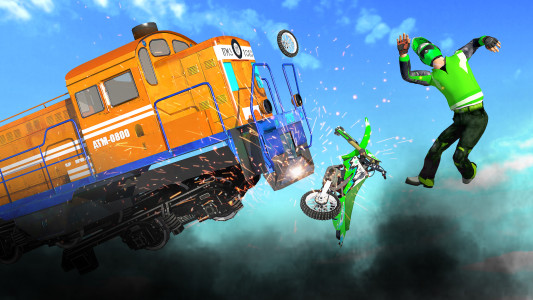 اسکرین شات 1 بازی Bike vs Train Racing 3D