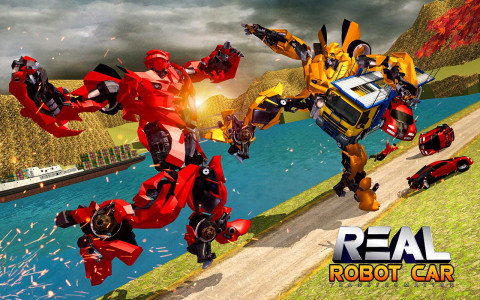 اسکرین شات 4 بازی US Robot Transform Car Driving