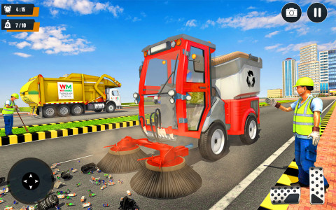 اسکرین شات 1 برنامه Real Garbage Truck Simulator