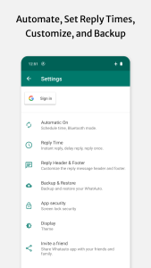 اسکرین شات 8 برنامه Whatauto - Auto Reply