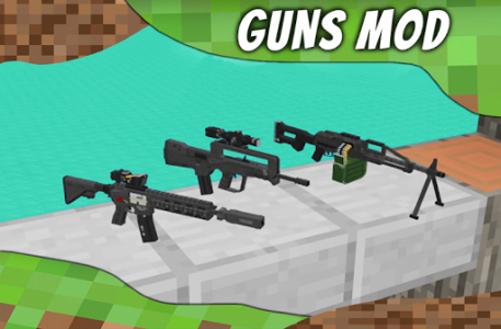 اسکرین شات 6 برنامه Mod Guns for MCPE. Weapons mods and addons.