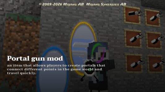 اسکرین شات 1 برنامه portal gun mod for minecraft