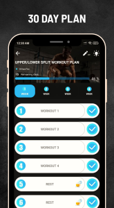 اسکرین شات 2 برنامه Dumbbell & Barbell Workout