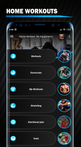 اسکرین شات 1 برنامه Home Workout No Equipment