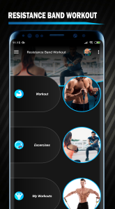 اسکرین شات 1 برنامه Resistance Band Workout by GFT
