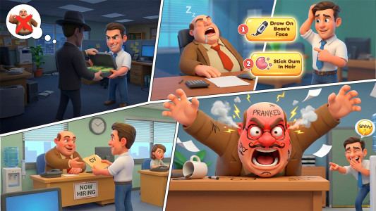 اسکرین شات 2 بازی The Office: Prankster