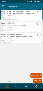 اسکرین شات 1 برنامه apk-signer