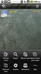 اسکرین شات 1 برنامه Handcent SMS Spanish Language