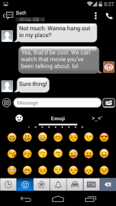 اسکرین شات 3 برنامه Handcent 6 Skin Darkness