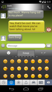 اسکرین شات 3 برنامه Handcent 6 Skin Android