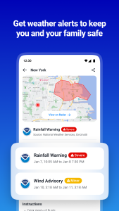 اسکرین شات 4 برنامه 1Weather Forecasts & Radar