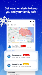 اسکرین شات 5 برنامه 1Weather: Forecast & Radar