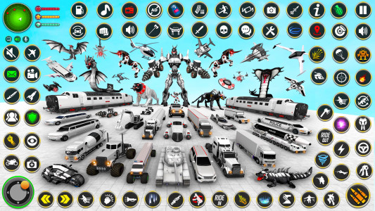 اسکرین شات 2 برنامه Police Robot Car Game 3d