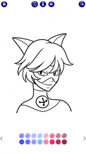 اسکرین شات 3 برنامه Ladybug Glitter Coloring Book