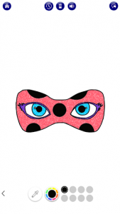 اسکرین شات 6 برنامه Ladybug Glitter Coloring Book