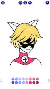 اسکرین شات 4 برنامه Ladybug Glitter Coloring Book