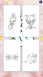 اسکرین شات 1 برنامه Ladybug Glitter Coloring Book