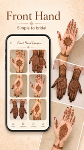 اسکرین شات 2 برنامه Mehendi Designs Henna Tattoos
