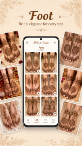 اسکرین شات 4 برنامه Mehendi Designs Henna Tattoos