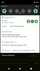 اسکرین شات 5 برنامه Bluelight Filter Lite