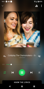 اسکرین شات 1 برنامه Music Player - Hash Player