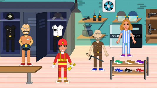 اسکرین شات 1 بازی Pretend Play Prison Town Story