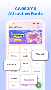 اسکرین شات 2 برنامه Keyboard Themes: Emoji & Fonts