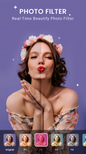 اسکرین شات 1 برنامه Beauty Camera - Photo Filter