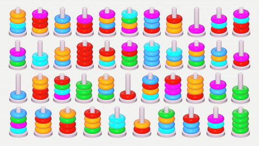 اسکرین شات 1 بازی Stacolor: Color Hoop Puzzle