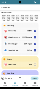 اسکرین شات 5 برنامه Health Blood Pressure Tracker