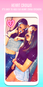 اسکرین شات 7 برنامه Heart Crown Face Camera